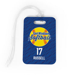 Custom Team Bag Tag - Softball