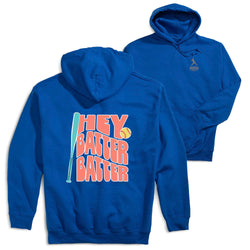 Softball Hooded Sweatshirt - Hey Batter Batter (Back Design)