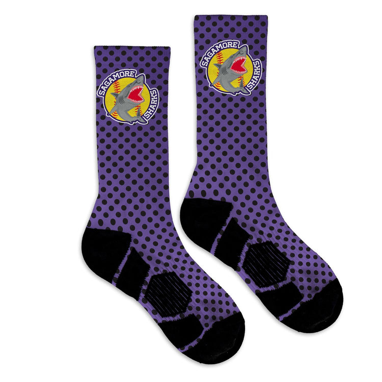 Custom Team Graphic Flex Mid-Calf Socks - Softball