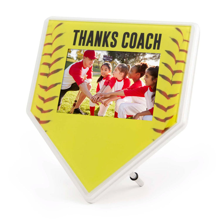 Softball Thanks Coach Premier Plaque - Picture