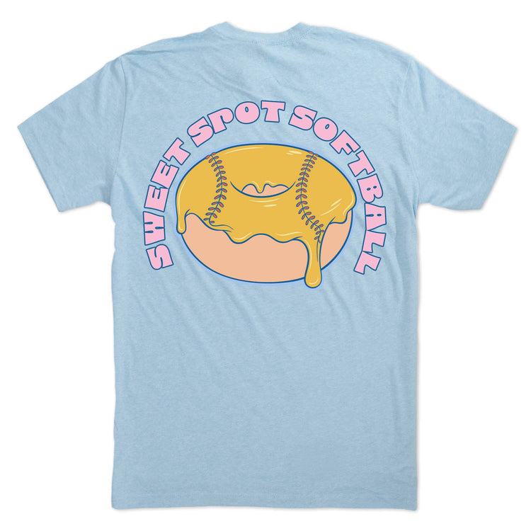Softball Short Sleeve T-Shirt - Sweet Spot Softball (Back Design)