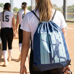 Softball Drawstring Backpack - All Day