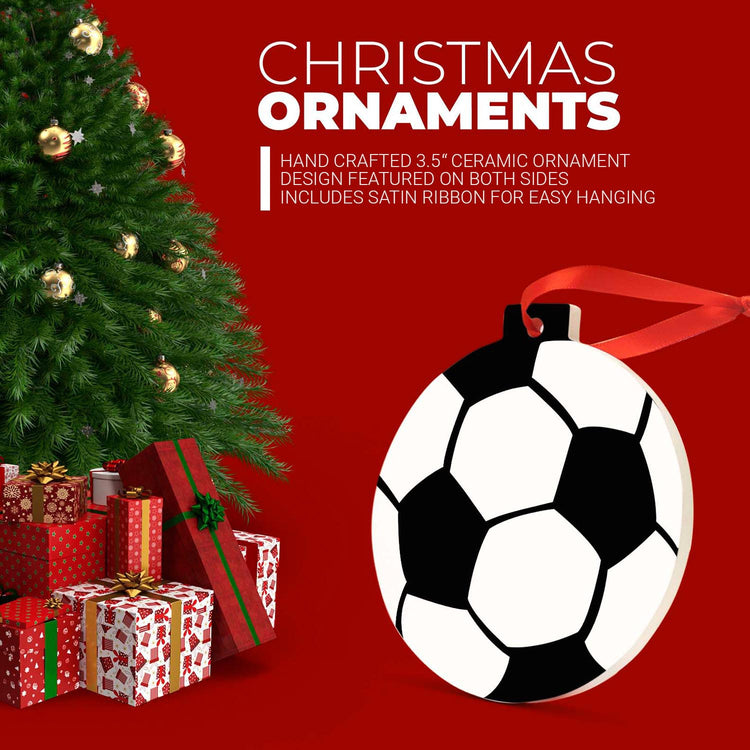 CTS Soccer Round Ceramic Ornament - Ball Graphic