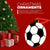 Soccer Round Ceramic Ornament - Ball Graphic
