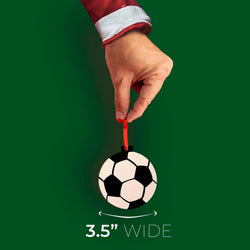 Soccer Round Ceramic Ornament - Ball Graphic