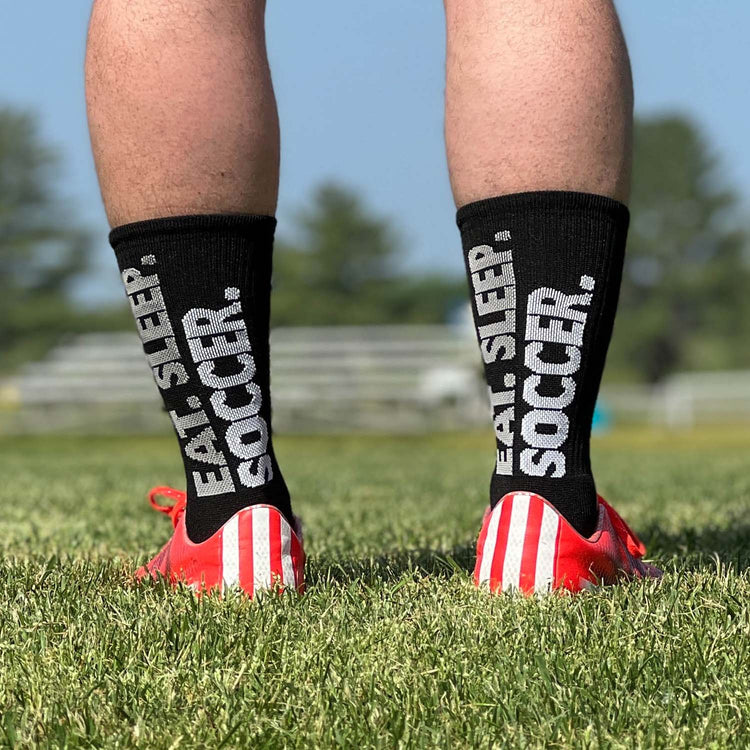 Soccer Woven Mid-Calf Socks - Eat Sleep Soccer