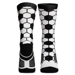 Soccer Mid-Calf Sock - Soccer Ball Pattern - Small [Youth] - SS