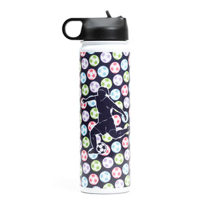 Soccer Water Bottle - Girl Soccer Player