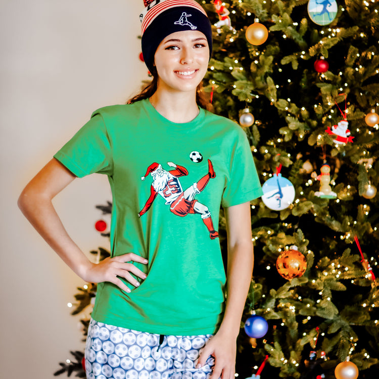 Soccer Short Sleeve T-Shirt - Soccer Santa