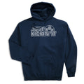 Soccer Hooded Sweatshirt - Just Kickin' It [Adult Large/Navy] - SS