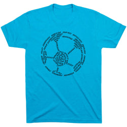 Soccer T-Shirt Short Sleeve - Soccer Words