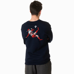 Soccer Crewneck Sweatshirt - Soccer Santa (Back Design)