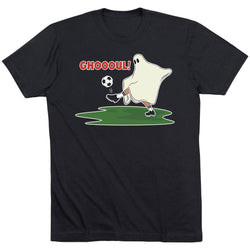 Soccer Short Sleeve T-Shirt - Soccer Ghoul [Adult Large/Black] - SS