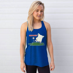 Soccer Flowy Racerback Tank Top - Soccer Ghoul