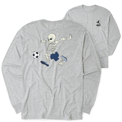 Soccer Tshirt Long Sleeve - Skeleton Striker (Back Design)
