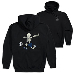 Soccer Hooded Sweatshirt - Skeleton Striker (Back Design)