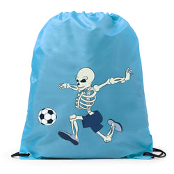 Soccer Drawstring Backpack - Skeleton Striker 