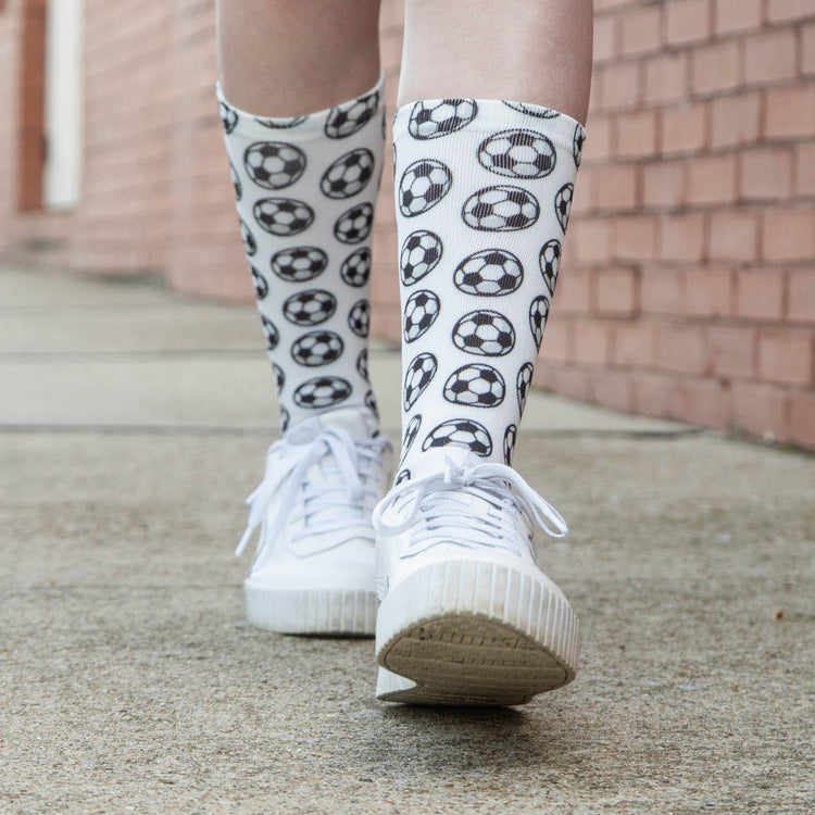 Soccer Graphic Flex Mid-Calf Socks - Striker