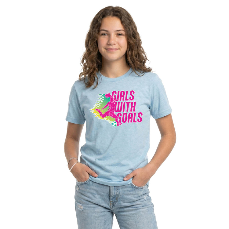 Soccer Short Sleeve T-Shirt - Girls With Goals (Soccer)