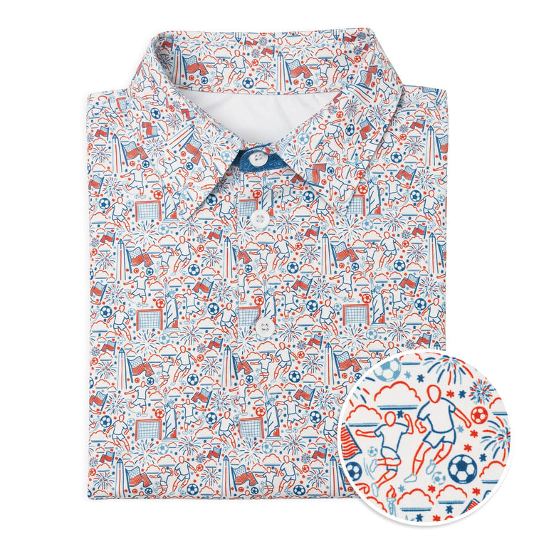 Soccer Short Sleeve Polo - All American