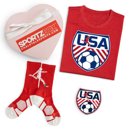 Soccer Valentine Heart Sportzbox - All-American Soccer