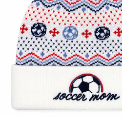 Soccer Knit Hat - Soccer Mom