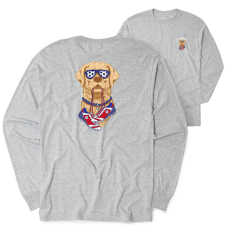 Soccer Tshirt Long Sleeve - Freedom Hound Soccer (Back Design)