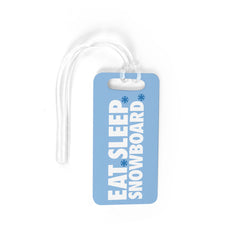 Snowboarding Bag/Luggage Tag - Eat Sleep Snowboard