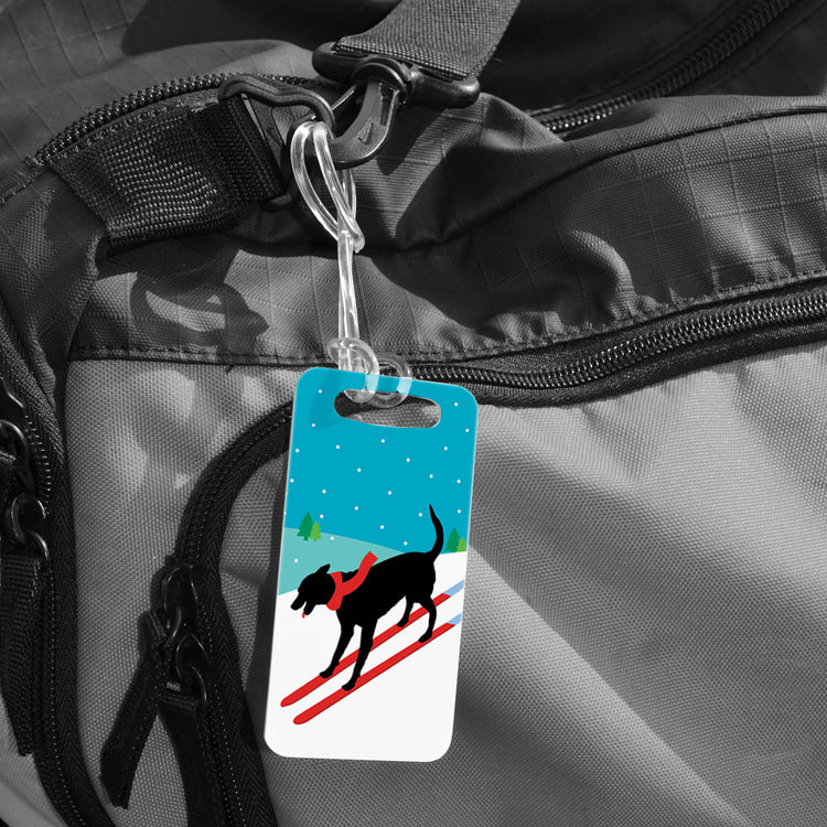 Skiing Bag/Luggage Tag - Vintage Dog