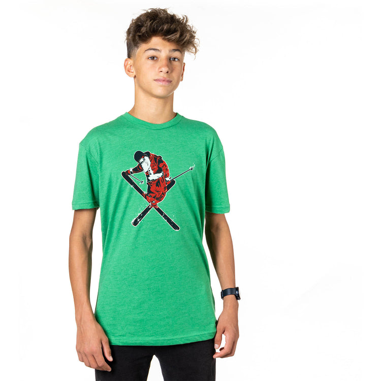 CTS Skiing Short Sleeve T-Shirt - Freestyle Santa