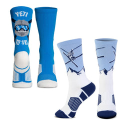 Skiing Woven Mid-Calf Sock Set - Air Yeti
