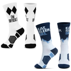 Skiing Woven Mid-Calf Sock Set - Snowfield