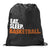Basketball Drawstring Backpack Eat. Sleep. Basketball. [Black] - SS