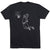 Basketball Short Sleeve T-Shirt - Basketball Player Sketch [Black/Adult Small] - SS