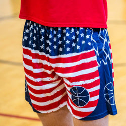 Basketball Beckett™ Shorts - Patriotic [Adult X-Large] - SS