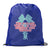Cheerleading Drawstring Backpack - The Bigger the Bow  [Royal] - SS