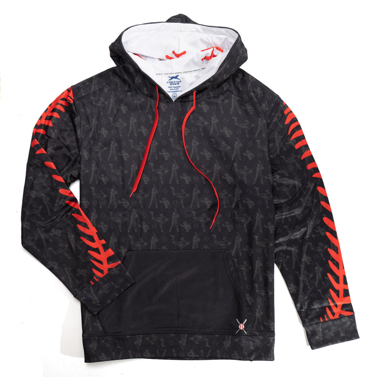 Baseball Gameday Hoodie- Stitches [Adult Small] - SS