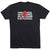 Football Tshirt Short Sleeve Bones Saying [Black/Adult Small] - SS