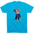 Girls Lacrosse Short Sleeve T-Shirt - Lily The Lacrosse Dog [Turquoise/Youth Small] - SS