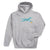 Softball Hooded Sweatshirt - Mitts the Softball Dog [Gray/Adult Medium] - SS