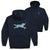 Softball Hooded Sweatshirt - Mitts the Softball Dog(Back Design) [Navy/Youth Large] - SS