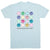 Soccer Short Sleeve T-Shirt - Soccer Makes Me Happy [Light Blue/Youth Large] - SS