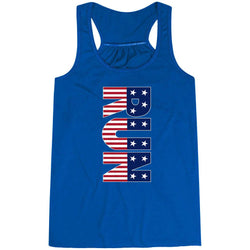Flowy Racerback Tank Top - Patriotic Run [Blue/Adult X-Large] - SS