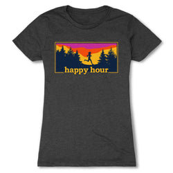 Women's Everyday Runners Tee - Happy Hour [Charcoal/Adult XX-Large] - SS