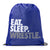 Wrestling Drawstring Backpack Eat Sleep Wrestle (Stack) [Royal] - SS