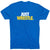 Wrestling Tshirt Short Sleeve Just Wrestle [Royal/Youth Medium] - SS