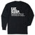 Wrestling Tshirt Long Sleeve - Eat. Sleep. Wrestle [Black/Adult Small] - SS