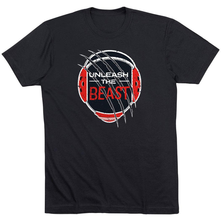 Wrestling T-Shirt Short Sleeve - Unleash The Beast [Black/Adult Small] - SS