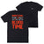 Wrestling Short Sleeve T-Shirt - Blood Time (Back Design) [Black/Youth Medium] - SS