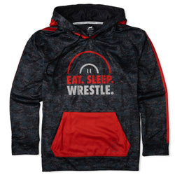 Wrestling Gameday Hoodie - Eat Sleep Wrestle [Adult Large] - SS